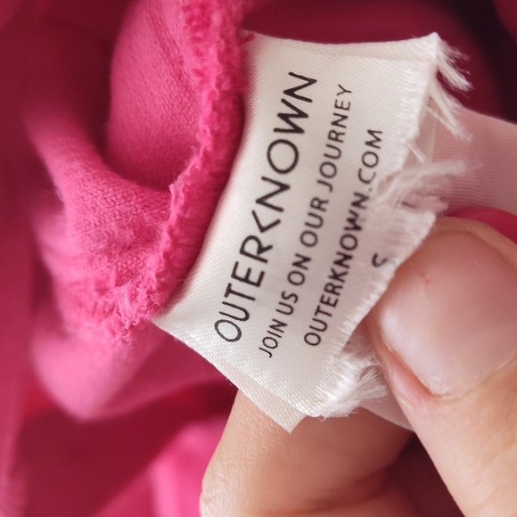 Outerknown Lou Corduroy Jumpsuit in Pink $188 Small - Picture 6 of 7